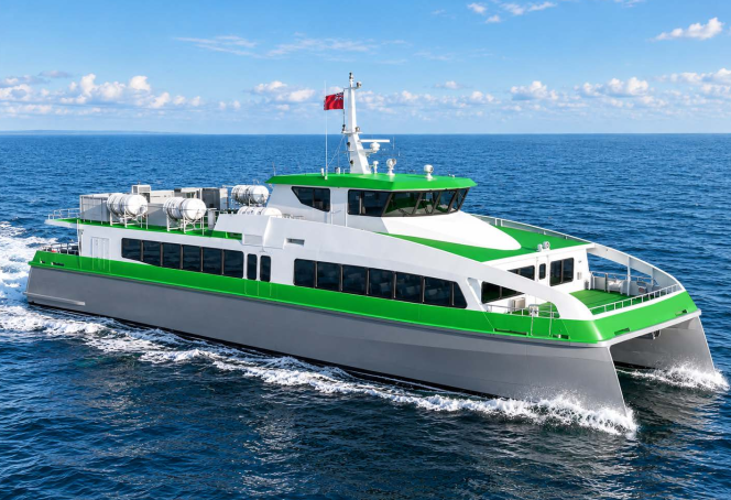28m Passenger Ferry — 200 PAX profile view