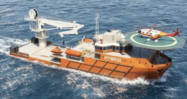 80m Maintenance & Accommodation Vessel built by BlueGen Marine — side profile