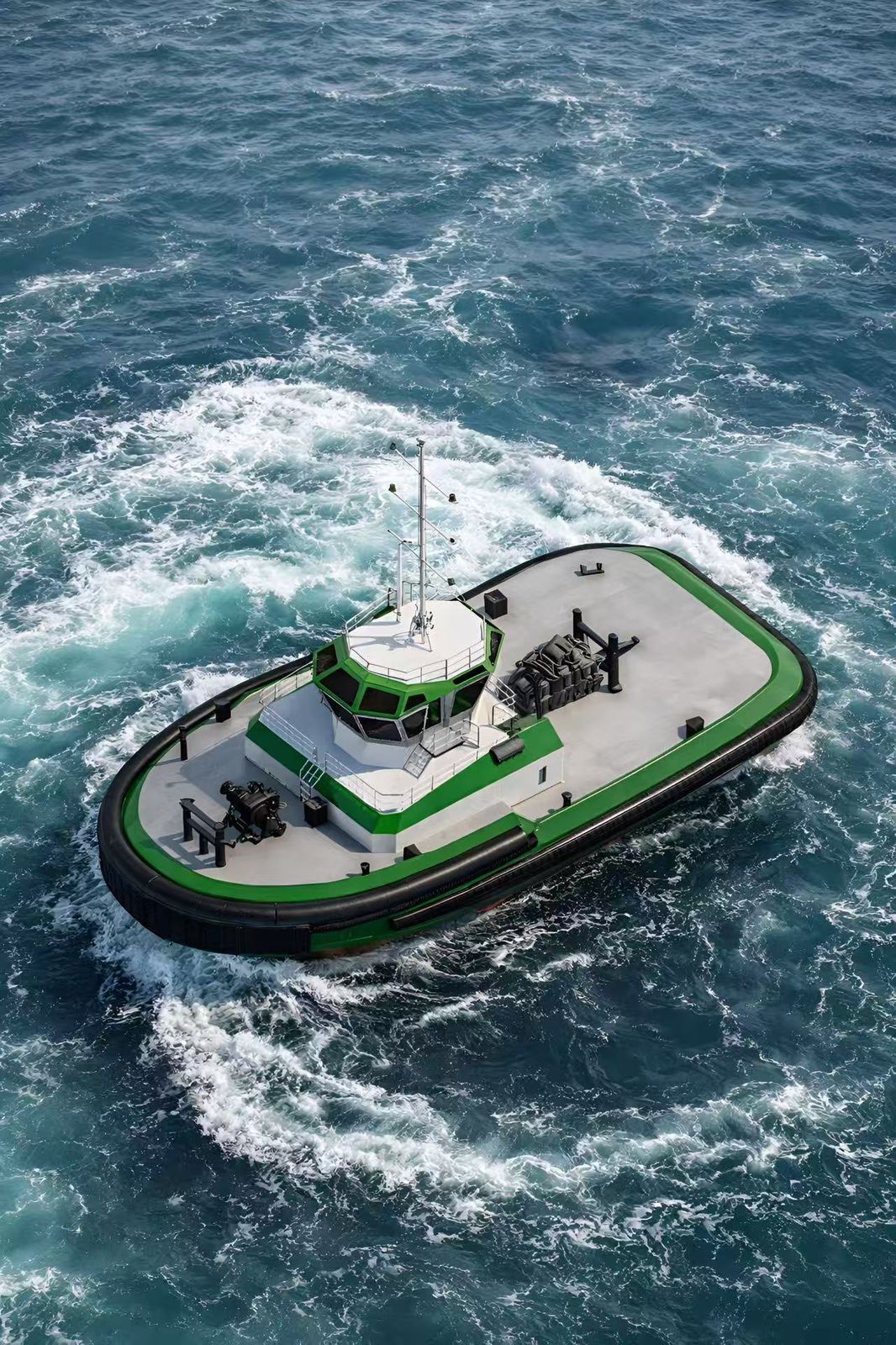 28m Electric Harbour Tug — bow view