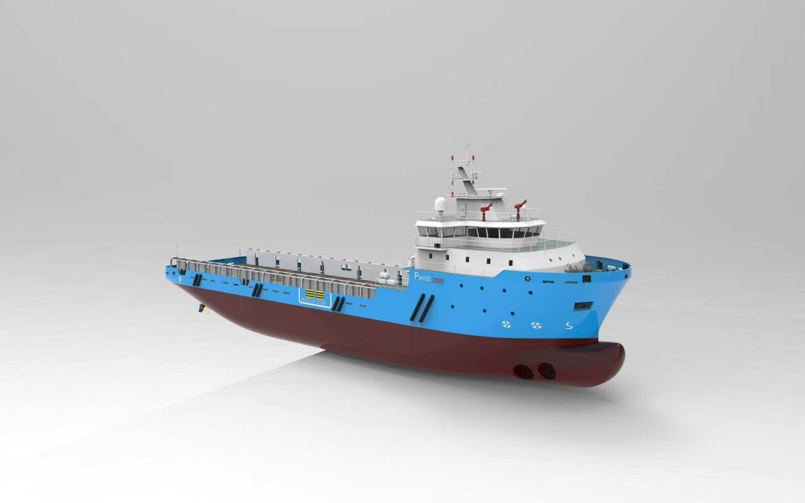 3000 DWT Platform Supply Vessel — profile view